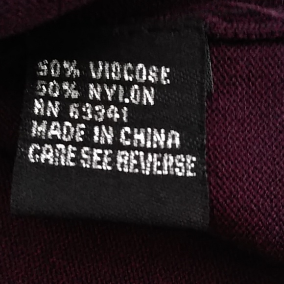 EUC Dark Plum 3/4-sleeve top - Picture 8 of 8